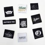 100% Polyester Fabric Woven Clothing Labels garment tags and labels
