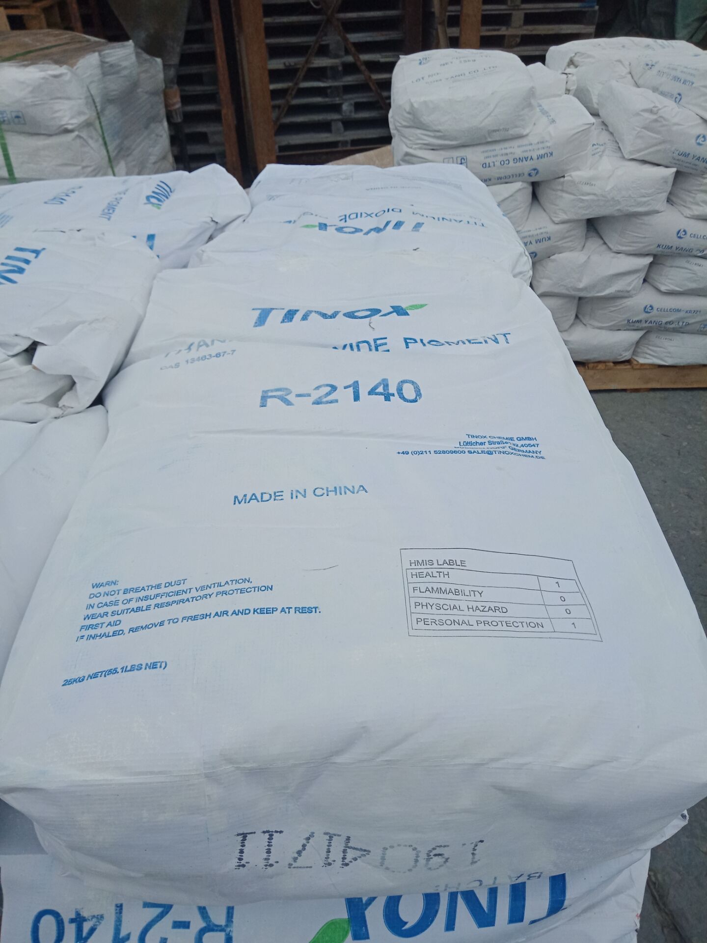 High Purity Titanium Dioxide Paints Tinox R-2140 Good Gloss