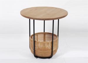 China Painting Bamboo Basket Metal And Wood Display Shelves wholesale
