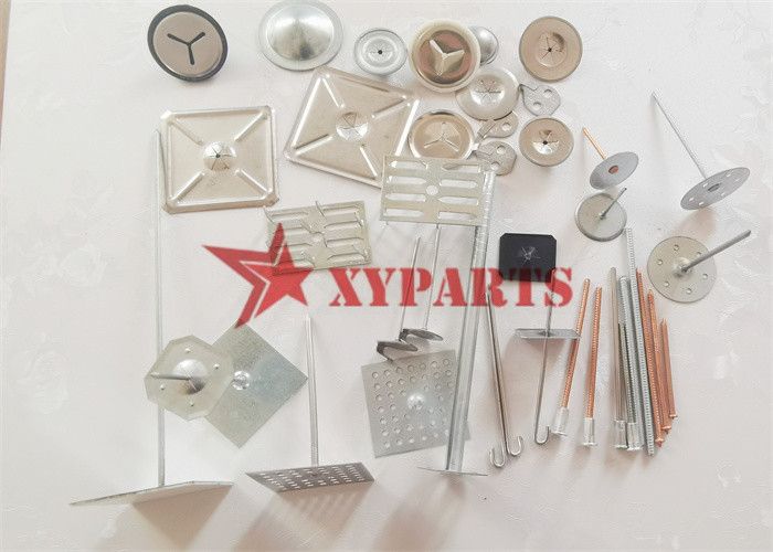 Galvanized Steel Or SS304 2-1 / 2" Building Insulation Lacing Pins With Washers