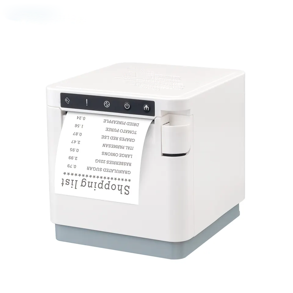 80mm Direct Thermal Receipt BT Printer with USB LAN Serial WIFI in Black and White