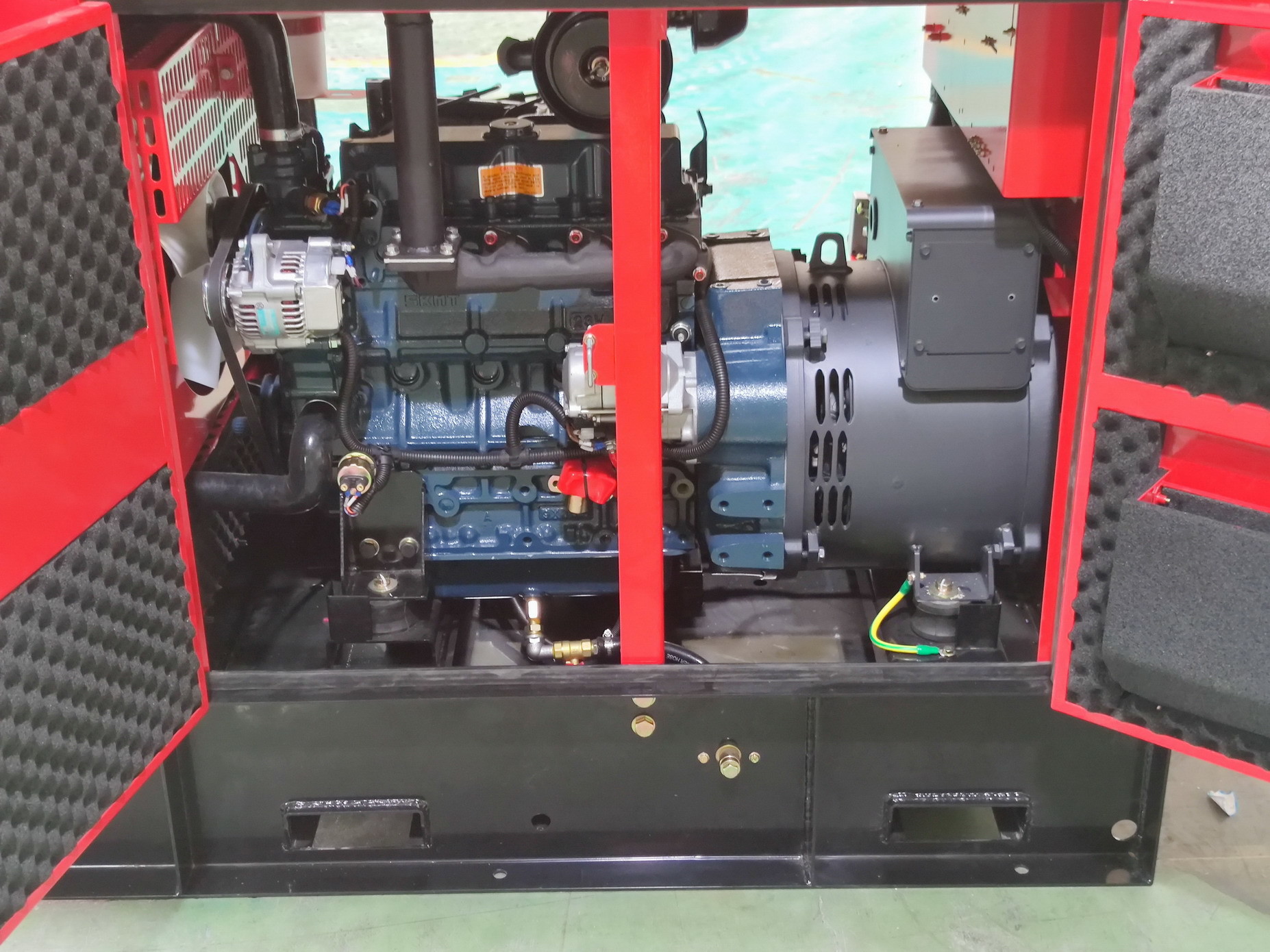 Kubota 15kw 415V Water Cooled Portable Diesel Generator V2203