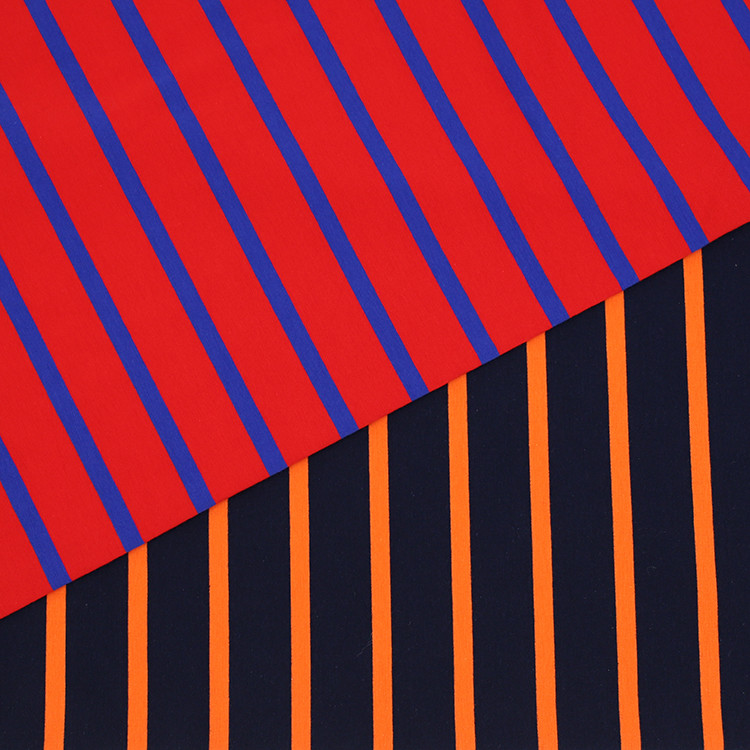 Sweat Absorbing Organic T Shirt Fabric , 190gsm 32S Cotton Lycra Knit Fabric