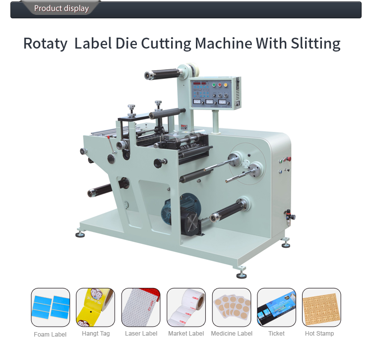 Automatic Blank Label Rotary Die Cutting Machine With Slitter