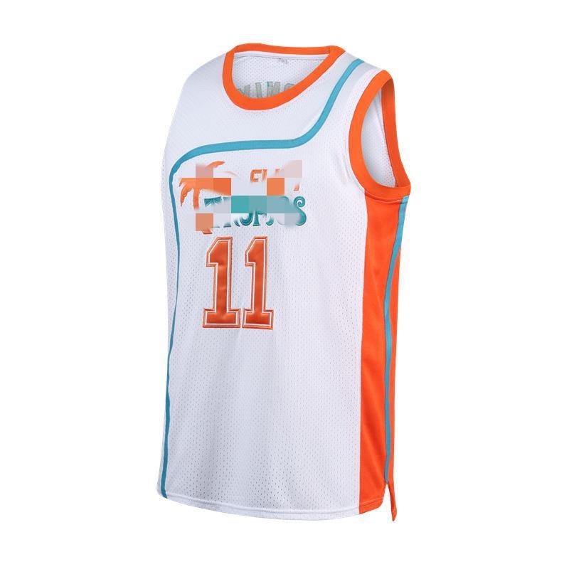 Men's Training Suit Full-Prints T Shirts Retro Basketball Jersey