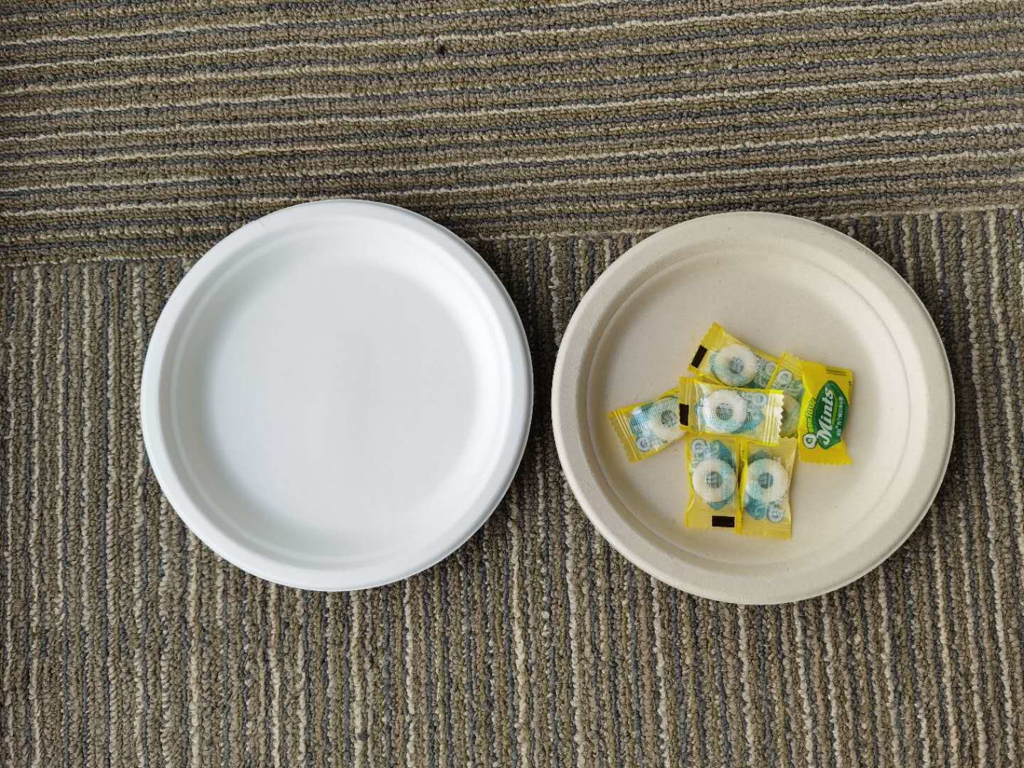 7 Inch 8g 50pcs/Bag Bio Food Packaging Plate
