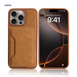 China Pu Leather Mobile Case Cover Magnetic Magsafe Shockproof For IPhone 16 15 wholesale