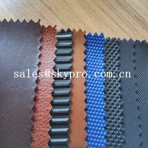 China 100% PU Synthetic Leather With Colorful Printed Fabric PVC Solid Colors Synthetic Leather wholesale