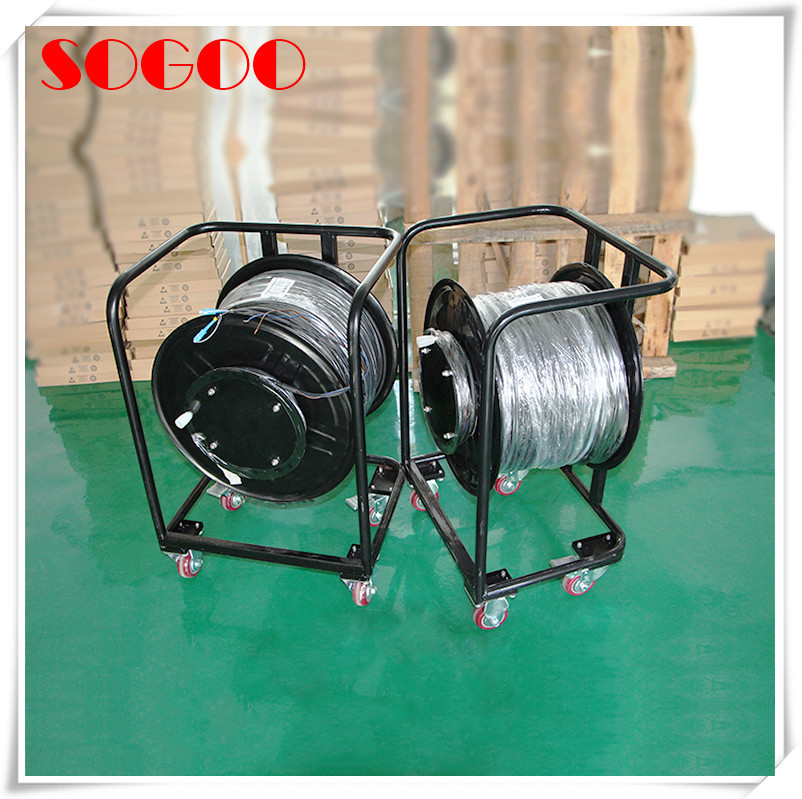 Portable Telecom Outdoor Fiber Patch Cable Military Retractable Tactical Optical Cable Reel