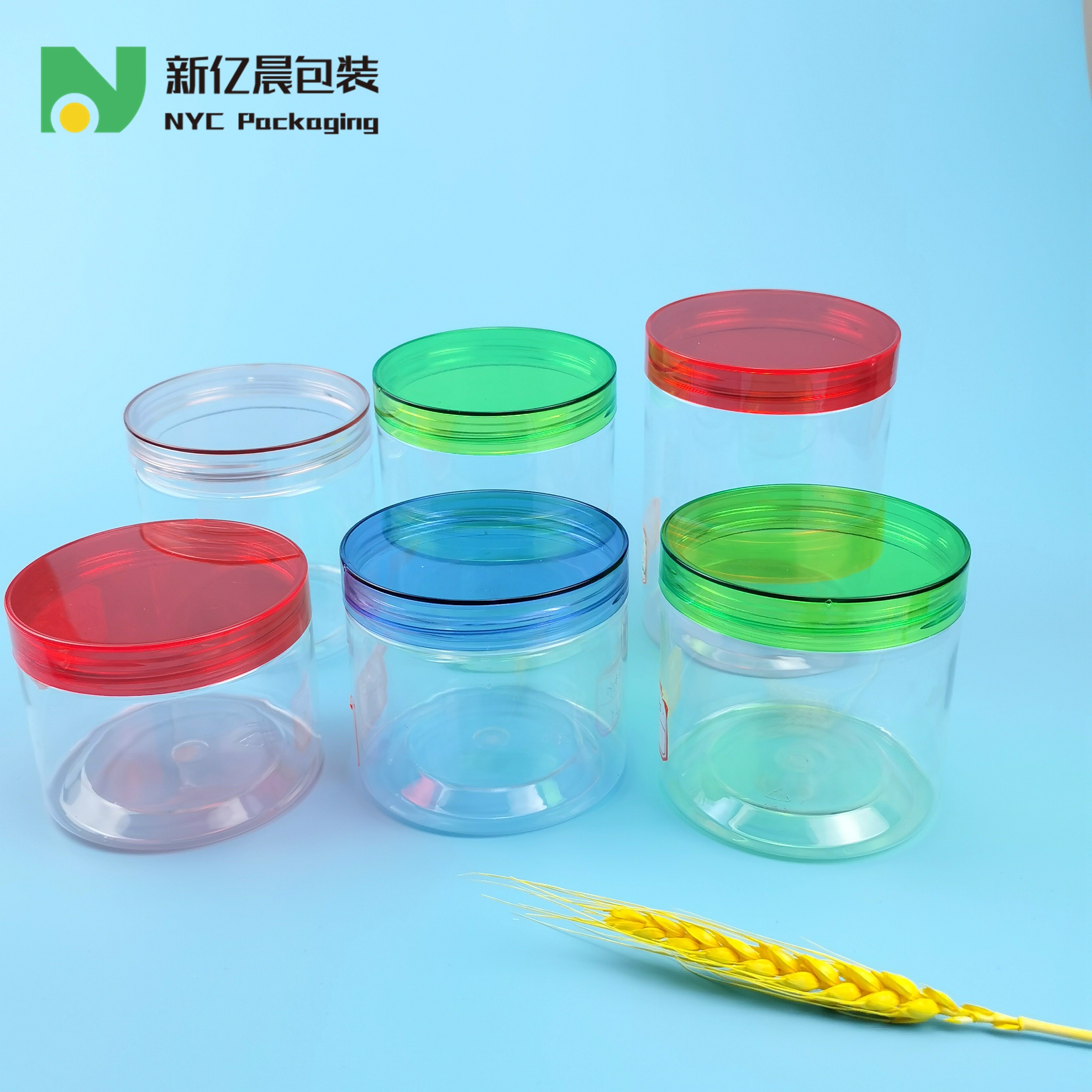 Round Leak Proof 400ml Plastic Pot Jars For Travel Storage