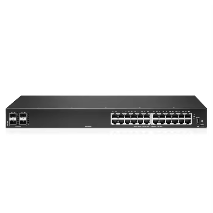 24-Port Gigabit Ethernet Switch Customized 6200f Series JL725A 24g Cl4 4sfp 370w with 10/100/1000Mbps Transmission Rate