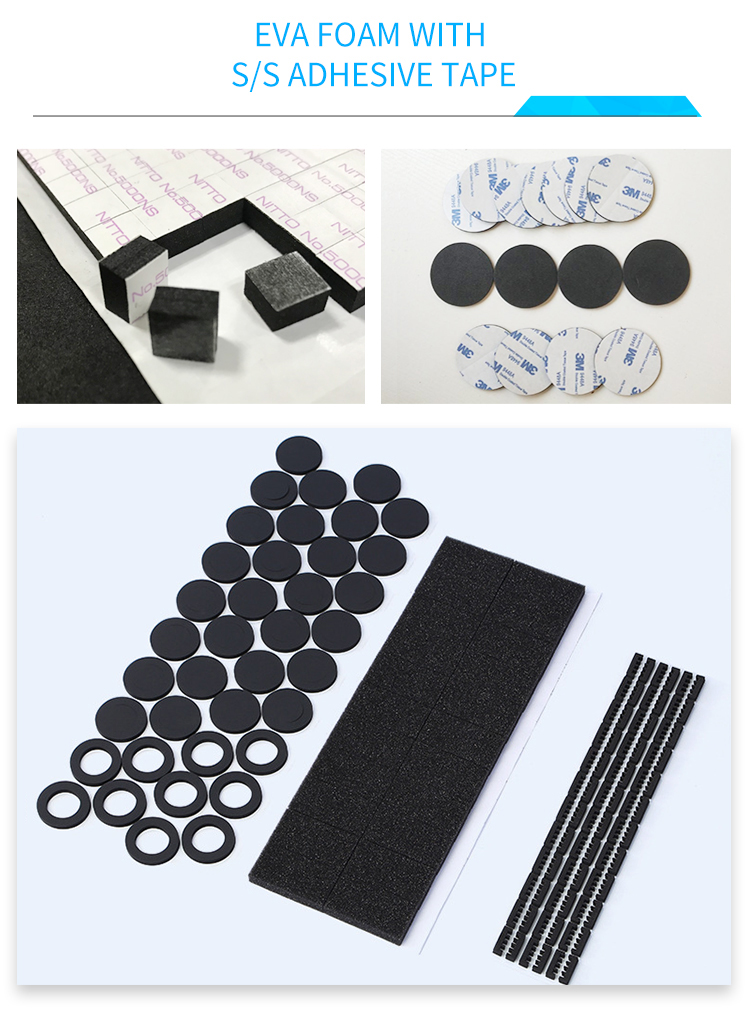 High Resistance Die Cut EVA Foam Insulation With Double Sides Strong Adhesive