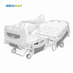 China 3 Function Manual Crank Medical Hospital Bed With Central Brake wholesale