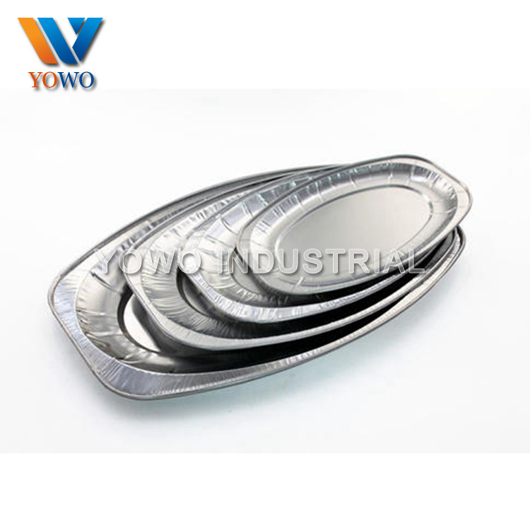 Silver 1lb 175*110*40mm Aluminum Freezer Containers