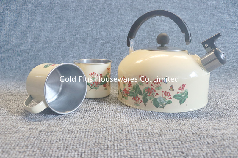 Safety Lid Stainless Steel Tea Kettle Spout Cooking Water Pot Private Label