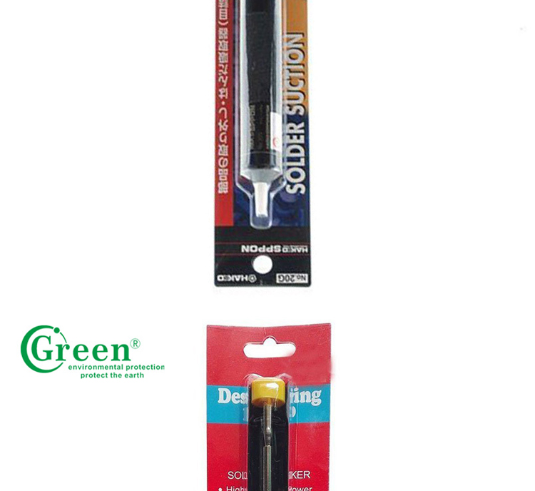 Green DP016 Desoldering Vacuum Pump , Aluminum Alloy Desoldering Station Vacuum Gun