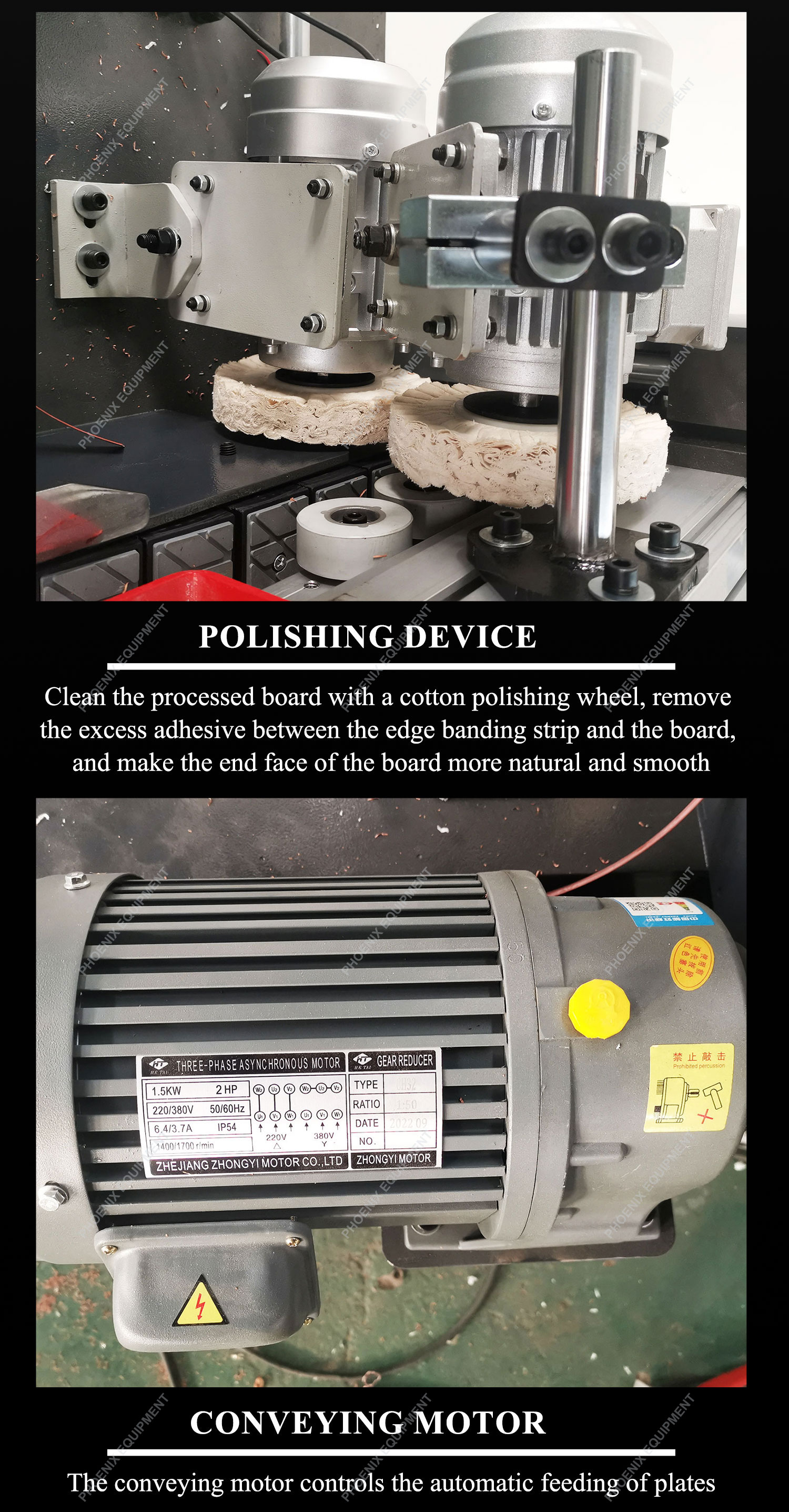 PME265 Linear Edge Banding Machine Multifunctional Easy Operation and 45 Degree Angle