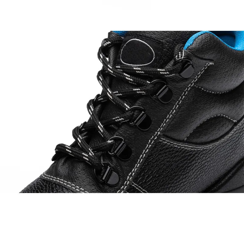 ​Sturdy Leather Safety Shoes For Womens Steel Toe Slip Resistant Boots Anti Static