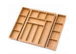 Complex Expandable Natrual Bamboo Storage Drawer Organizer Set