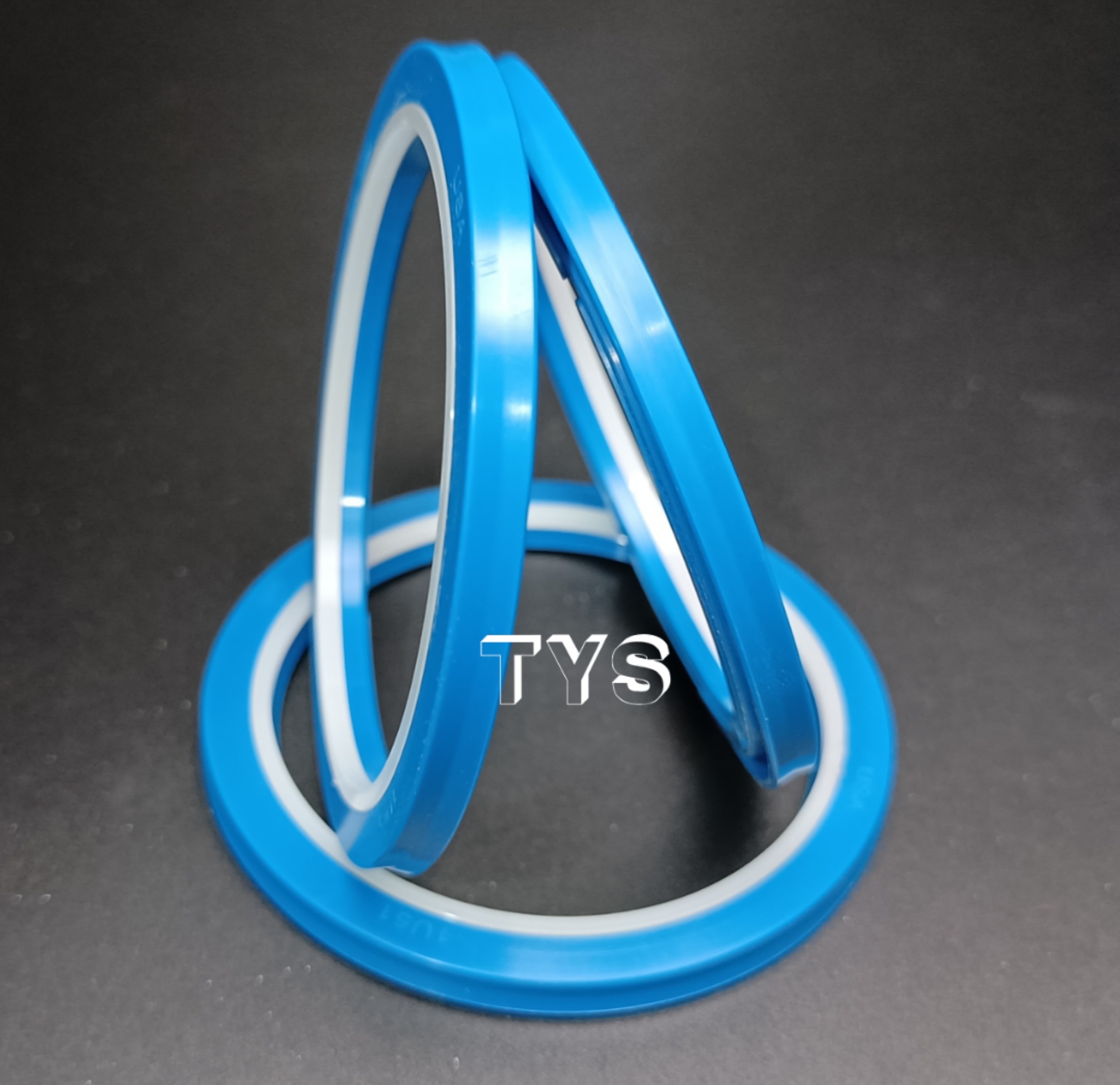 HBY-65 65x80.5x6.3 size blue&white Color Type HBY Hydraulic Cylinder Seal Kit Buffer Ring for Excavator Repair Seal Kit