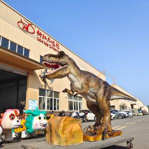 China Simulated Lifelike Animated Dinosaur Animatronic Model For Dinosaur Park wholesale