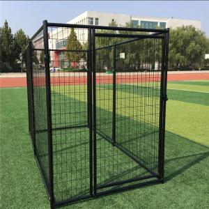 China Powder Coated Galvanized Metal Dog Kennel , Welded Dog Cages wholesale