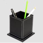 hot selling Modern office PU leather pen holder
