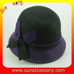 China 2044 ladies fashion hats wholesale ,100% Australia wool felt cloche hats wholesale