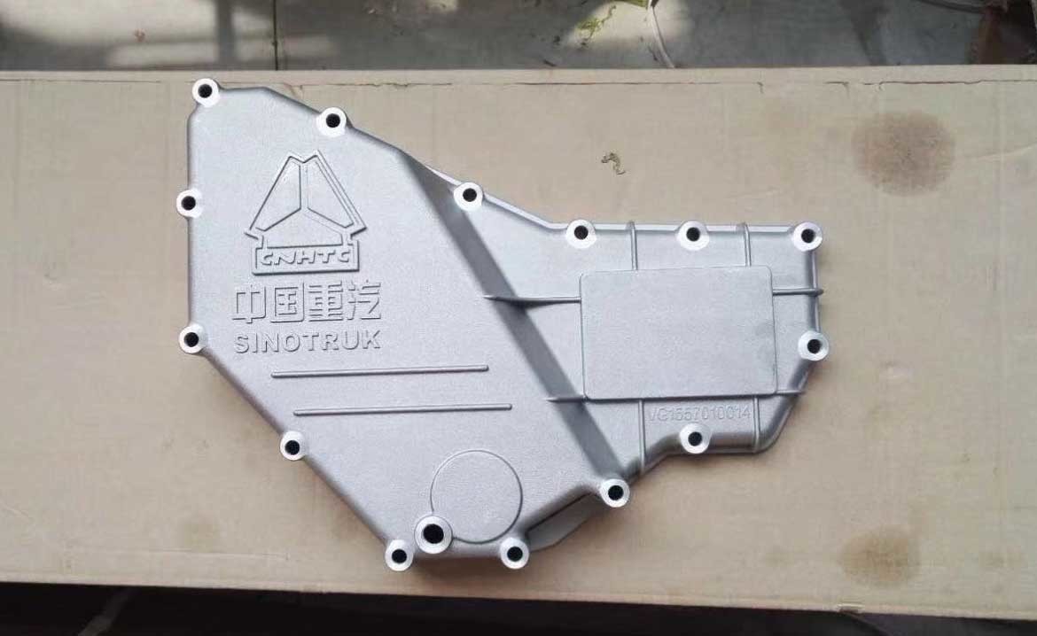 HOWO engine spare part oil cooler cover VG1557010014 for HOWO WD615 DIESEL ENGINE
