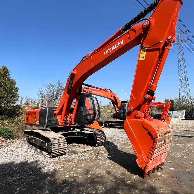 Middle Original Excavator Used HItachi EX200-5 Crawl Digger 0.8m3 Bucket Capacity