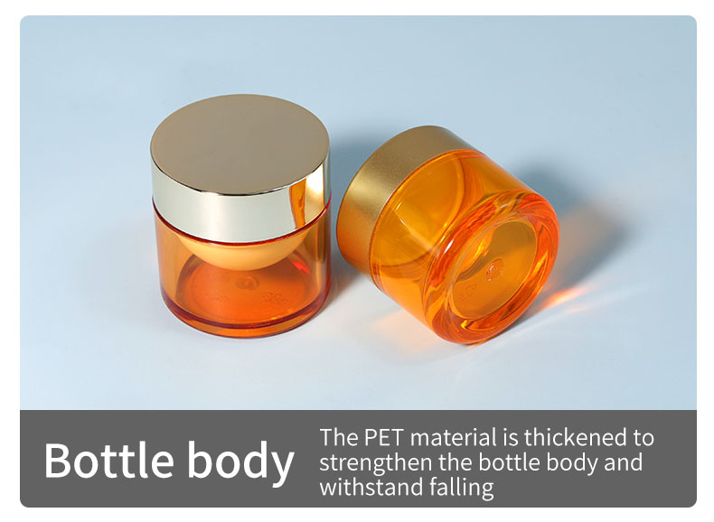 Cosmetic PET Cosmetic Jars 30g 50g 60g Clear PET Containers With Lids