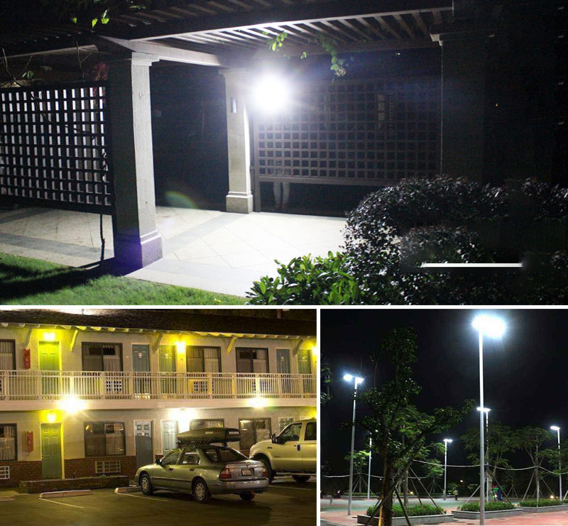 2- 100w Solar Led Flood Outdoor Light 12V 3000mA Ip65 Waterproof Stadium Lighting