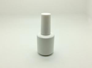 China white powder coating gel polish bottle thick tough coating 18ml round gel polish bottle nail polish packaging LESS MOQ wholesale
