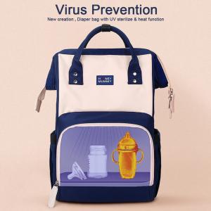 China SGS Water Resistant LED UV Sterilizer Baby Diaper Bag wholesale