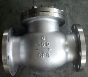 China Cast Carbon Steel Check Valve BB Duplex Renewable Seat Hard Faced With 13 CR Stellite 6 wholesale