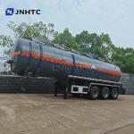 3 Axles Diethylamine Transport Trailer Fuel Tank Semi Trailer 33000 40000 Liters
