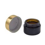 Screw Aluminium Cap Clear Black Lid 50g Empty Cream Bottles