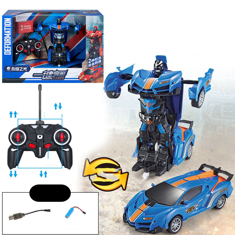 Boy Toy Car One Click Deformation Robot 4 Channels Control Carton Size 83.5*42*102CM