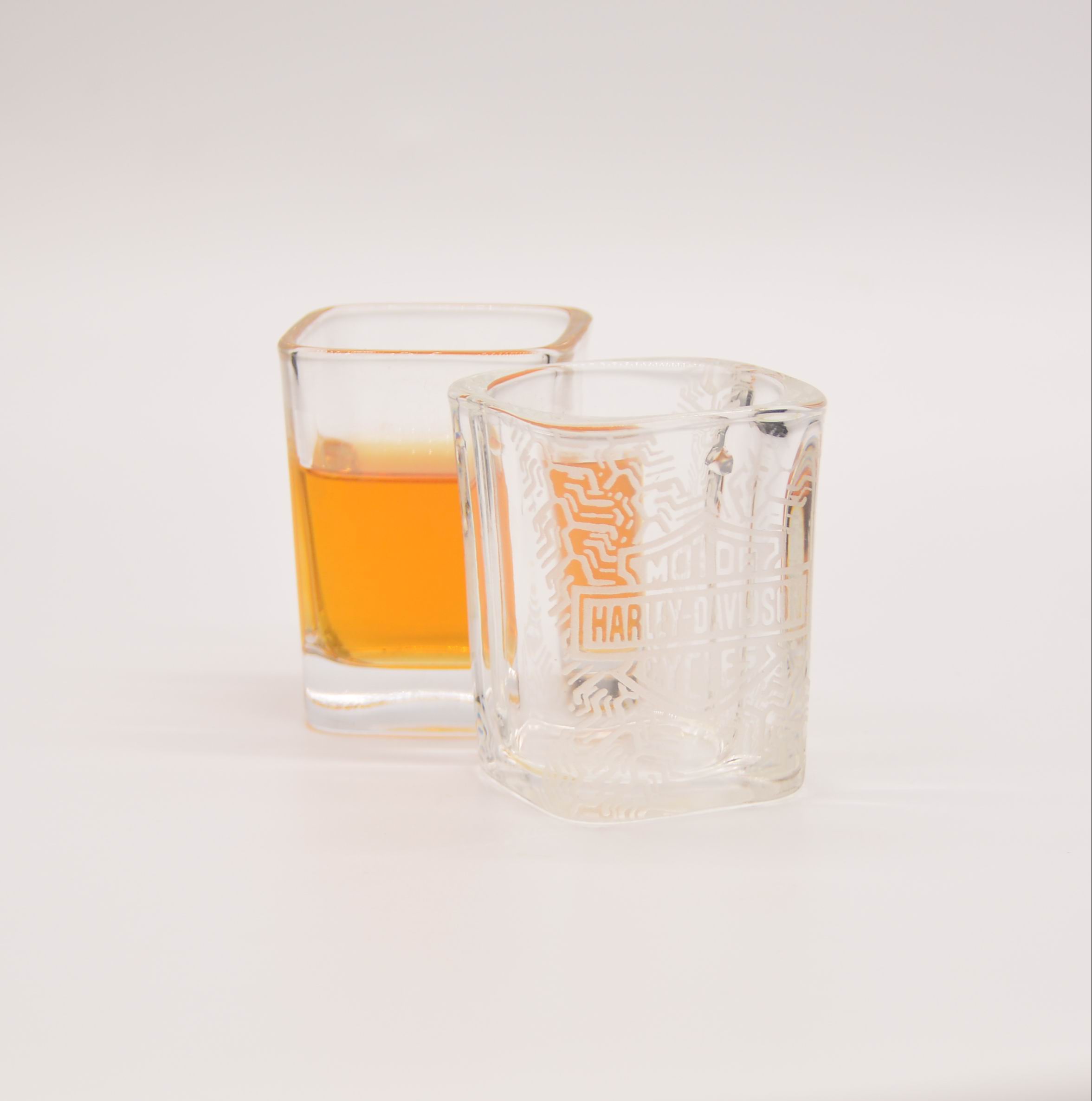 Brands Logo Square Shot Glasses , Wedding Shot Glasses For Sprit Drinking