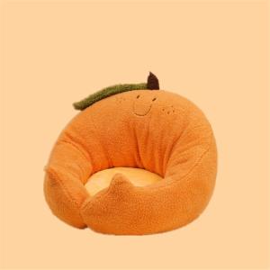 China Cute Orange Short Plush Calming Dog Bed Anxiety Reducing Zoopollo wholesale