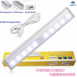 China Best 10-LED Closets Cabinet LED Night Light Battery Operated Wireless Motion Sensor Night Lamp for Attics Hallway Washro wholesale