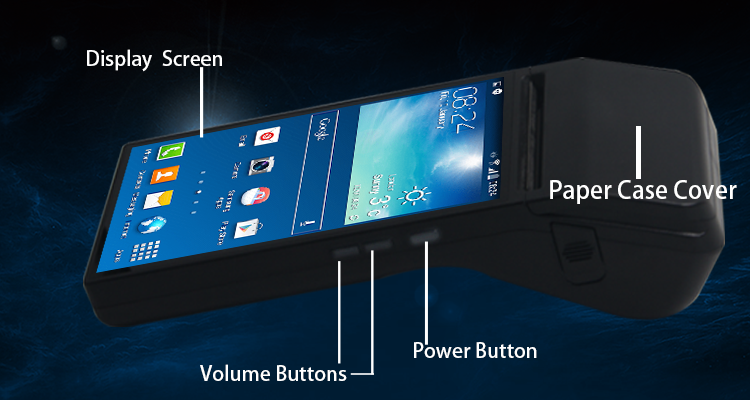 Android 6.0 POS Machine with 7 Inch HD IPS Screen and Built-in Thermal Receipt Printer