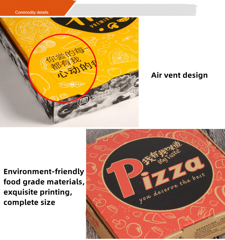 Food Grade Corrugated Cardboard Empty Small 8x8 Pizza Box For Party Favors