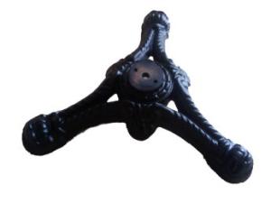 China Black Powder Coat Vintage Table Base Cast Iron Dining Height 28'' Original Design wholesale