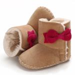 2019 winter warm cotton cute Bowknot 0-2 years girls Outdoor baby booties