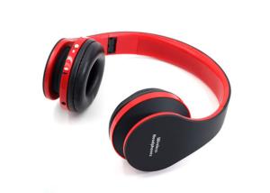 China Red / Black Wireless Stereo Headphones Over Ear Type Noise Reduction wholesale