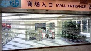 China 12mm Tube Polycarbonate Clear Roller Shutters For Mall wholesale