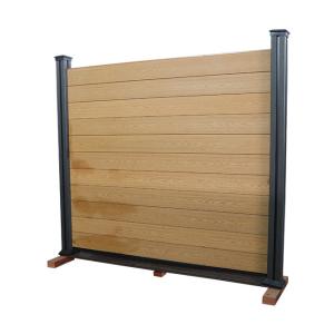 China Wooden Grain Wpc Wall Fence Panel Outdoor For House wholesale