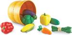 Unisex Children's Day Five Color Bucket Vegetable Soft Gum Fruit Set Kitchen