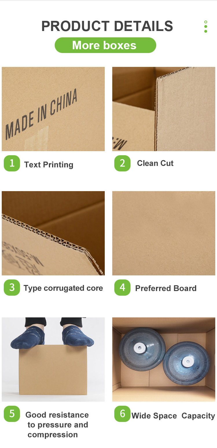Portable Plain Brown Corrugated Gift Box Lightweight For Shipping